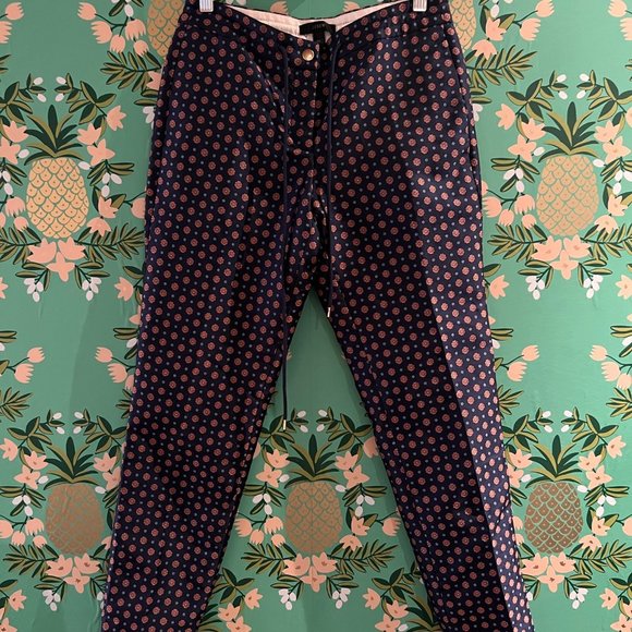 JCrew drawstring foulard trouser pants - Picture 2 of 6